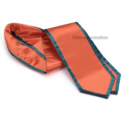 ''Orange Graduation Stole with Green Piping''>