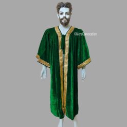 ''Green Premium Velvet Graduation Gown''>