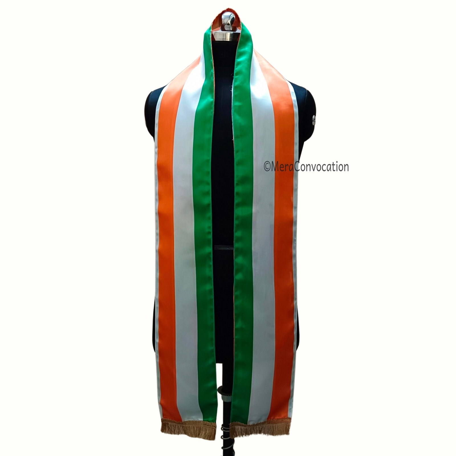 Premium Indian Tricolor Sash – Mera Convocation