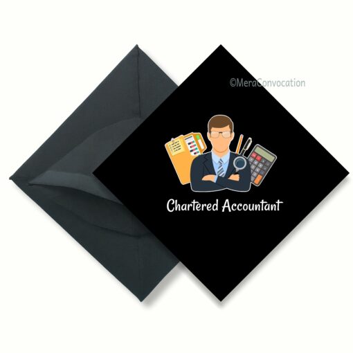 ''Men CA Graduation Cap - Chartered Accountant''>