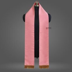 Baby Pink Dupion Cotton Graduation Stole