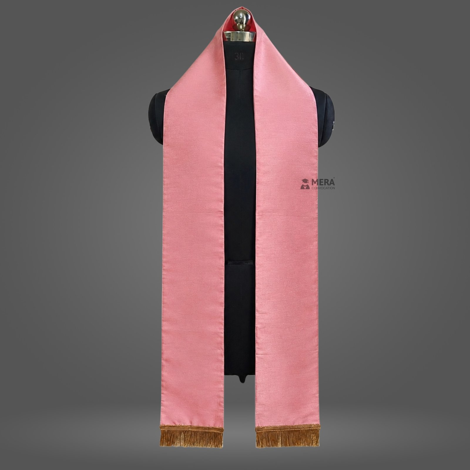Baby Pink Dupion Cotton Graduation Stole Baby Pink Dupion Cotton Graduation Stole