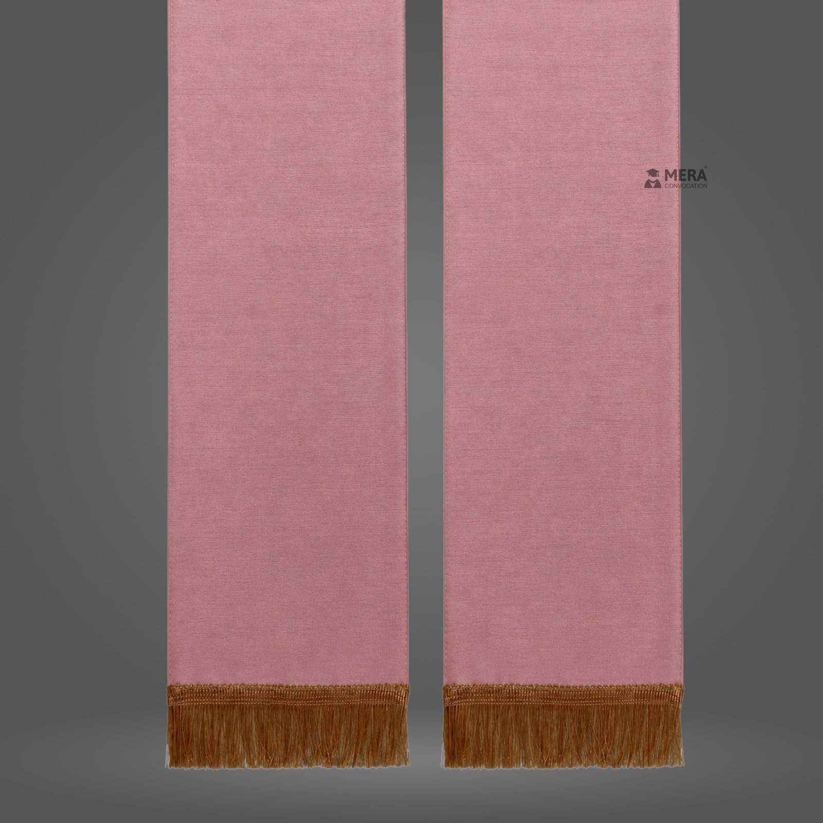 Baby Pink Dupion Traditional Graduation Stole Baby Pink Dupion Traditional Graduation Stole