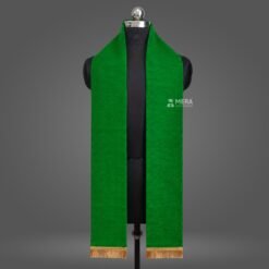 Green Dupion Cotton Graduation Stole