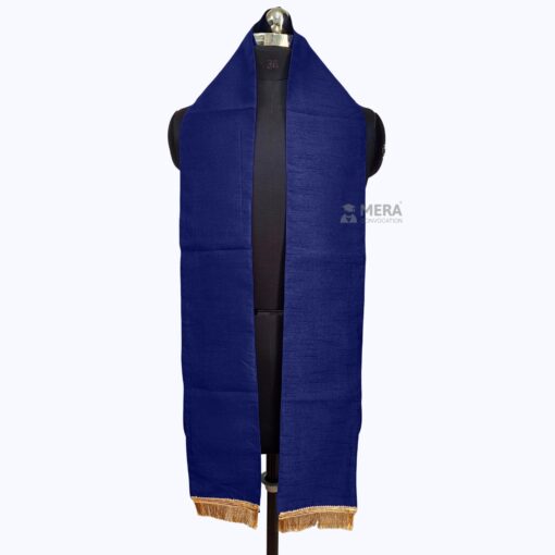 ''Navy Blue Traditional Cotton Convocation Stole''>