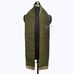 ''Olive Green Traditional Cotton Convocation Stole''>