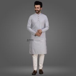''Ash Grey Kurta and Pajama''>