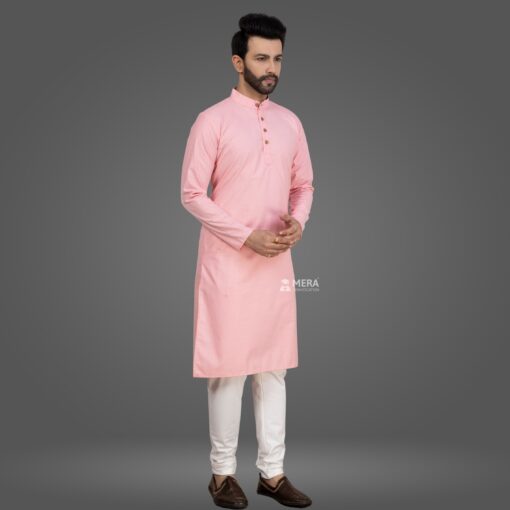 ''Bubblegum Pink Kurta and Pajama''>