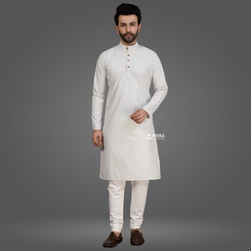 ''Greenish Grey Kurta and Pajama''>