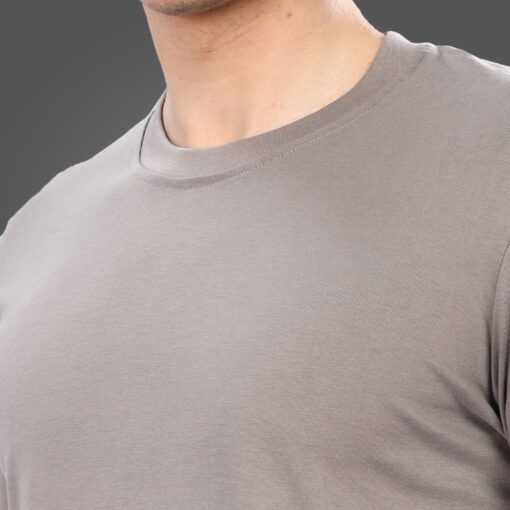 ''Ash Grey Crew Neck Rib''>