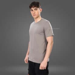 ''Ash Grey Premium Crew Neck Tshirt''>