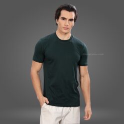 ''Bottle Green Premium Half Sleeve Tshirt''>