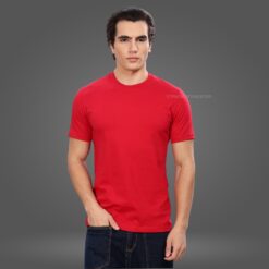 ''Cherry Red Half Sleeve Tshirt''>