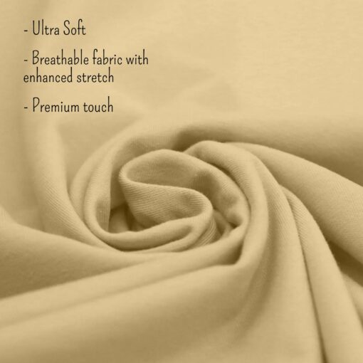 ''Cream Premium Cotton Fabric''>