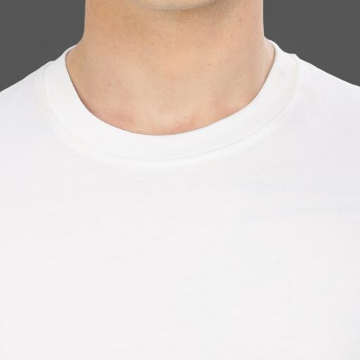 ''Milky White Crew Neck Rib''>