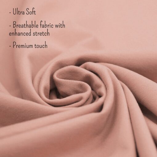 ''Peach Premium Cotton Fabric''>