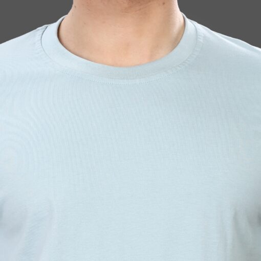 ''Pigeon Blue Crew Neck Tshirt Rib''>