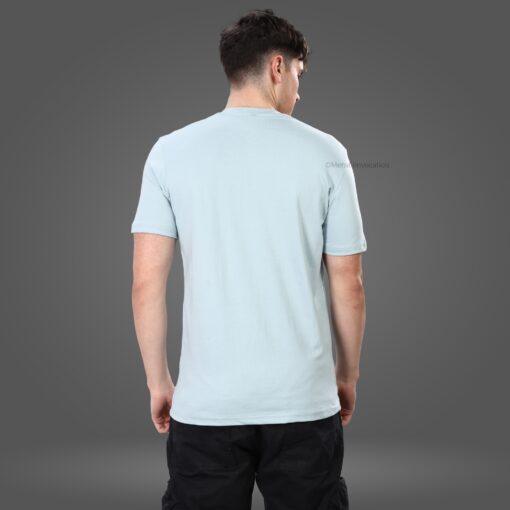 ''Pigeon Blue Half Sleeve Tee''>