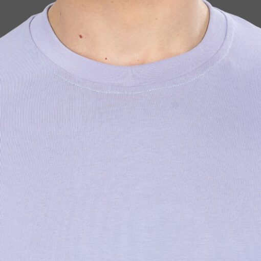 ''Sky Blue Crew Neck Tshirt Rib''>