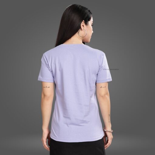 ''Sky Blue Half Sleeve Women Tshirt''>