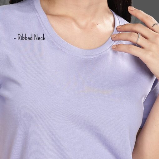 ''Sky Blue Women Tshirt Rib''>