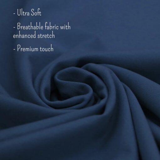 ''Teal Blue Premium Cotton Fabric''>