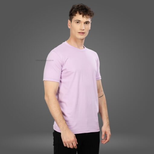 ''Thistle Purple Round Neck Tshirt''>