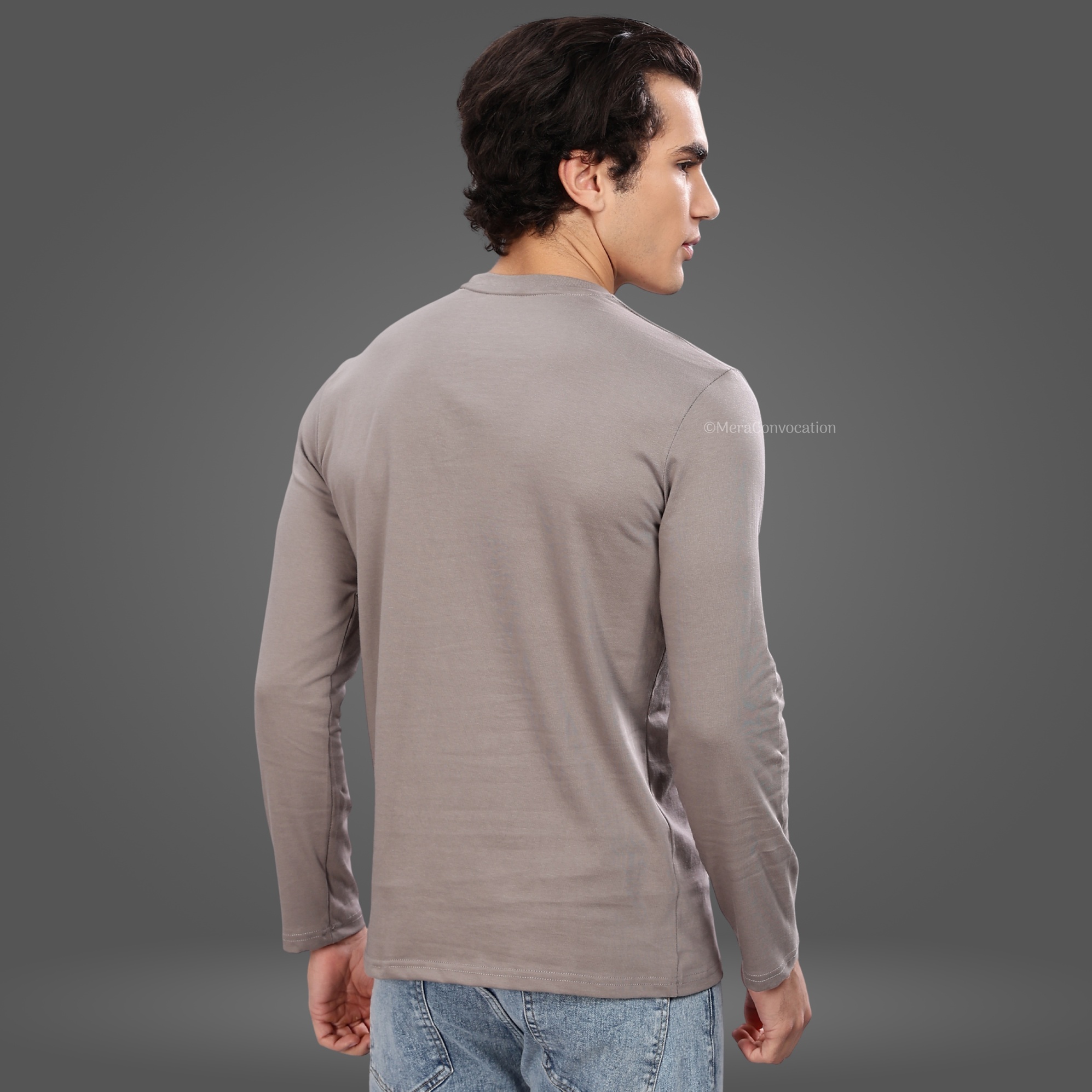 Ash Grey Full Sleeve Tee ''Ash Grey Full Sleeve Tee''>