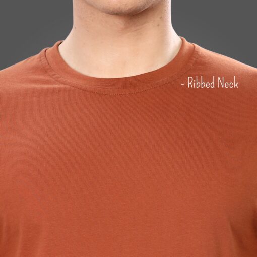 ''Brown Full Sleeve Tshirt Rib''>