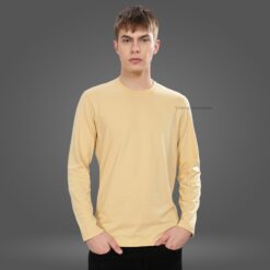 ''Cream Premium Full Sleeve Tshirt''>