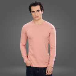 ''Peach Premium Cotton Full Sleeve Tshirt''>