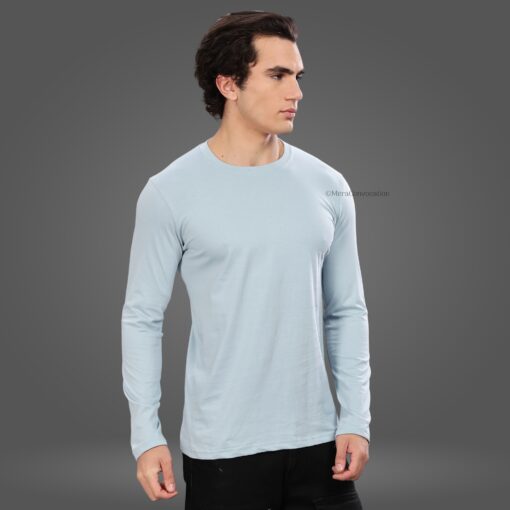 ''Pigeon Blue Premium Full Sleeve Tshirt''>