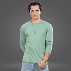 ''Pistachio Premium Cotton Full Sleeve Tshirt''>