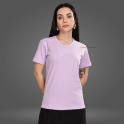 ''Thistle Purple Women Premium Crew Neck Tshirt''>