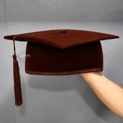 Brown Premium Mortarboard Graduation Cap