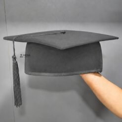 ''Dark Grey Premium Mortarboard Graduation Cap''>