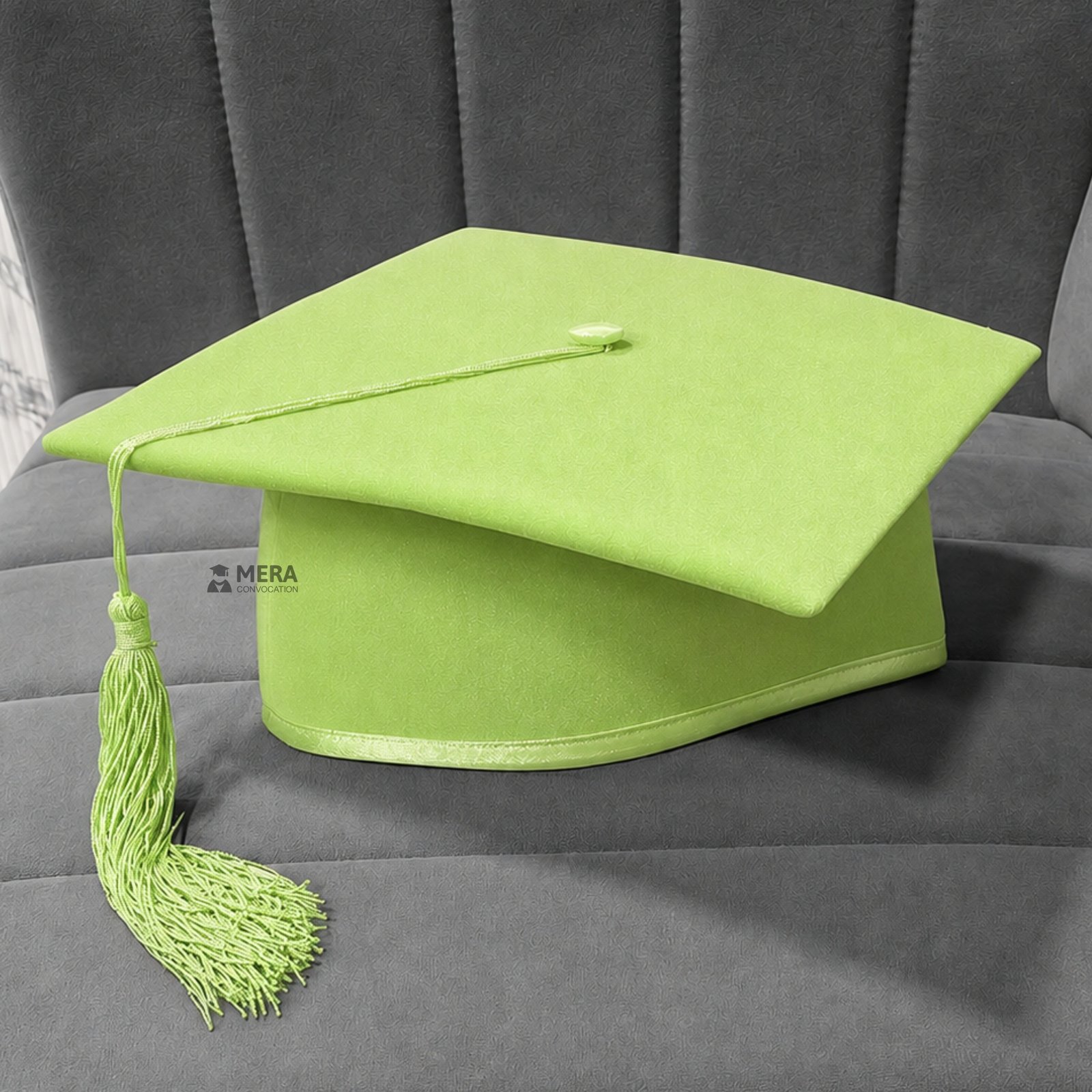 Lemon Green Mortarboard Graduation Cap ''Lemon Green Mortarboard Graduation Cap''>