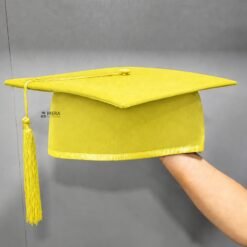 ''Lemon Yellow Premium Mortarboard Graduation Cap''>