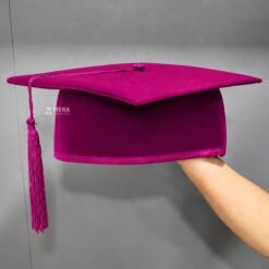 ''Magenta Premium Mortarboard Graduation Cap''>