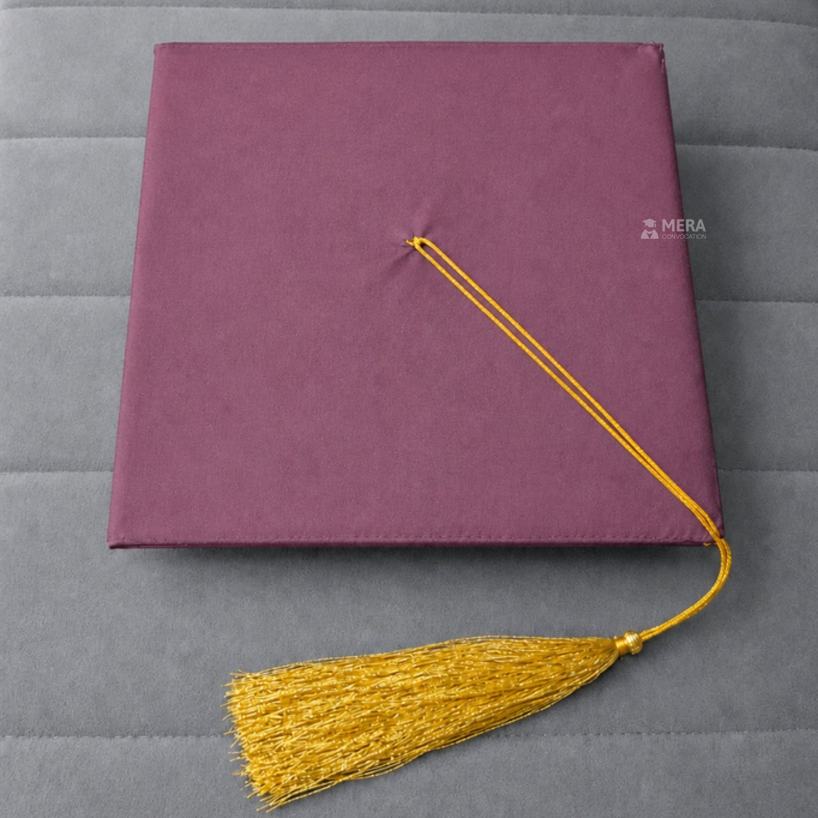 Onion Pink Matte Graduation Cap with Golden Tassel - Mera Convocation ''Onion Pink Matte Graduation Cap with Golden Tassel - Mera Convocation''>