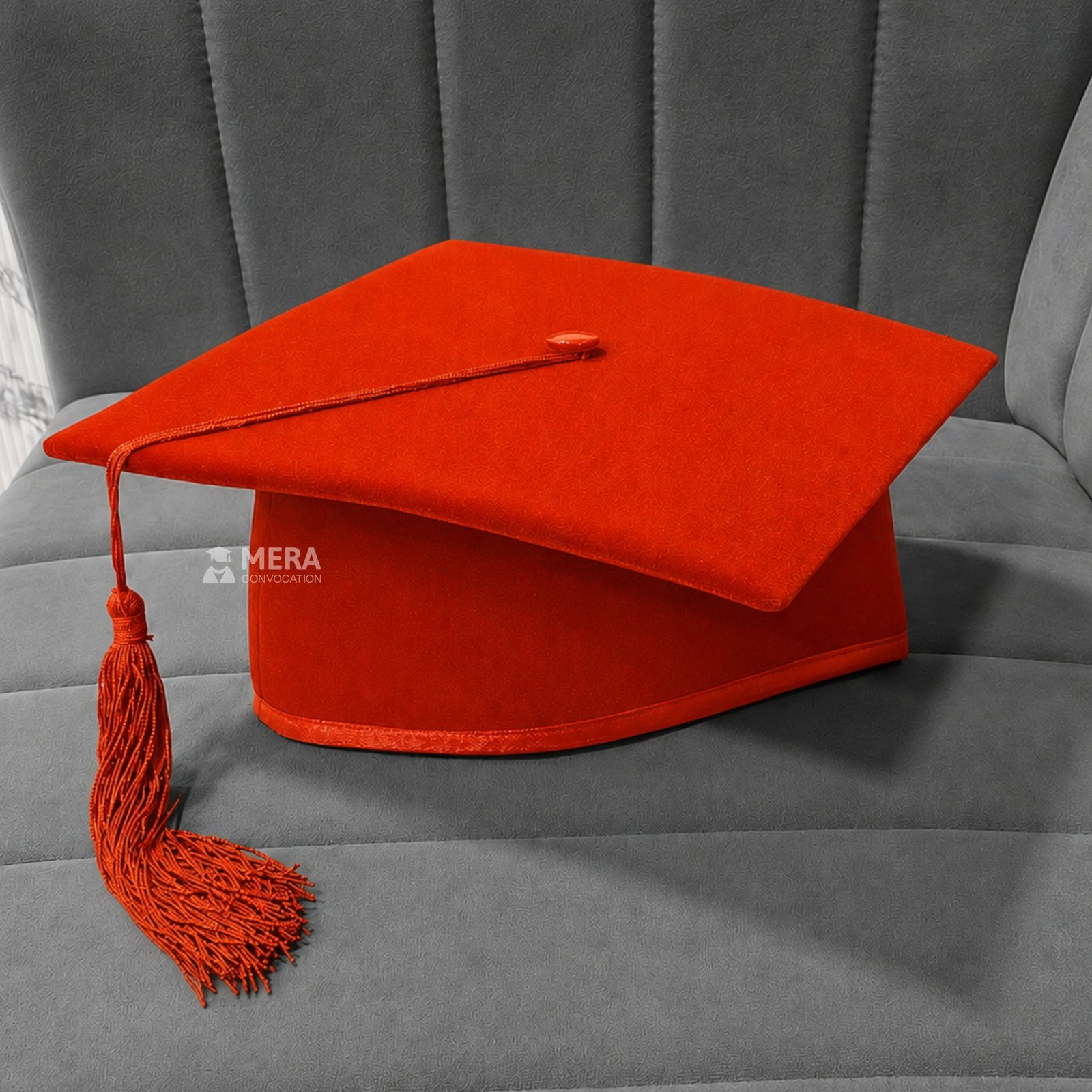 Orange Mortarboard Graduation Cap ''Orange Mortarboard Graduation Cap''>