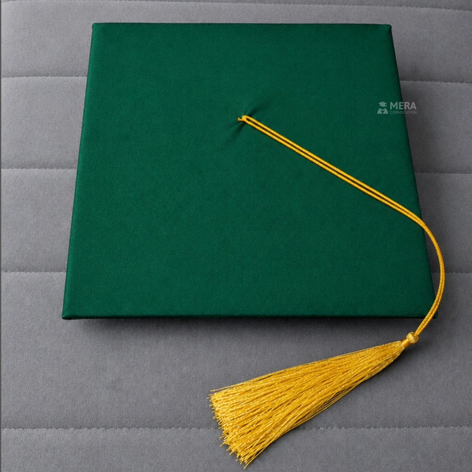 Peacock Green Matte Graduation Cap with Golden Tassel - Mera Convocation ''Peacock Green Matte Graduation Cap with Golden Tassel - Mera Convocation''>