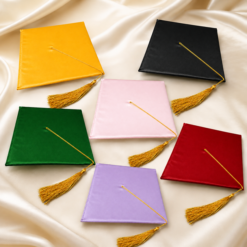 Satin Shiny Graduation Caps