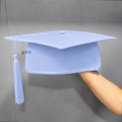 ''Sky Blue Premium Mortarboard Graduation Cap''>
