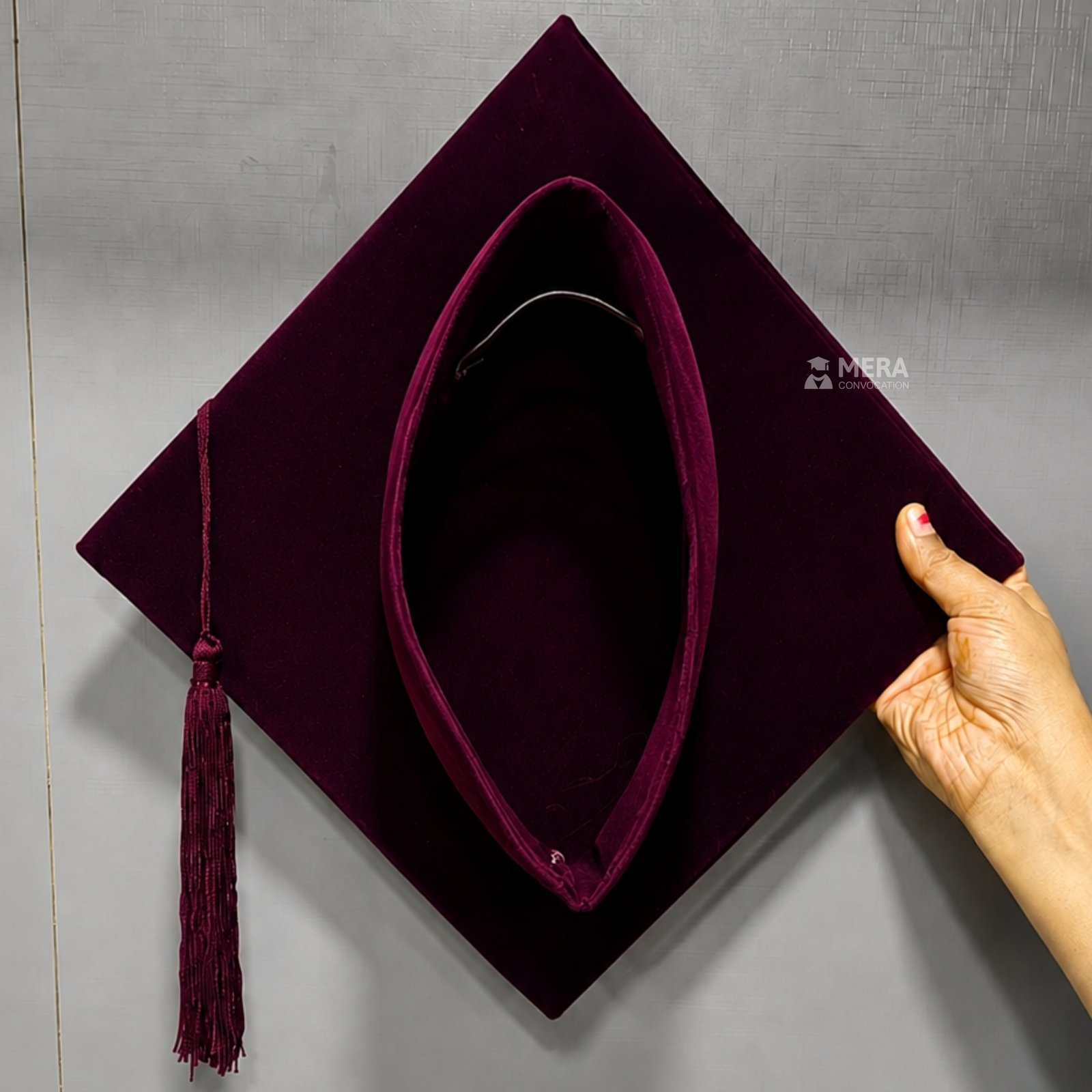 Wine Mortarboard Graduation Cap - Mera Convocation ''Wine Mortarboard Graduation Cap - Mera Convocation''>