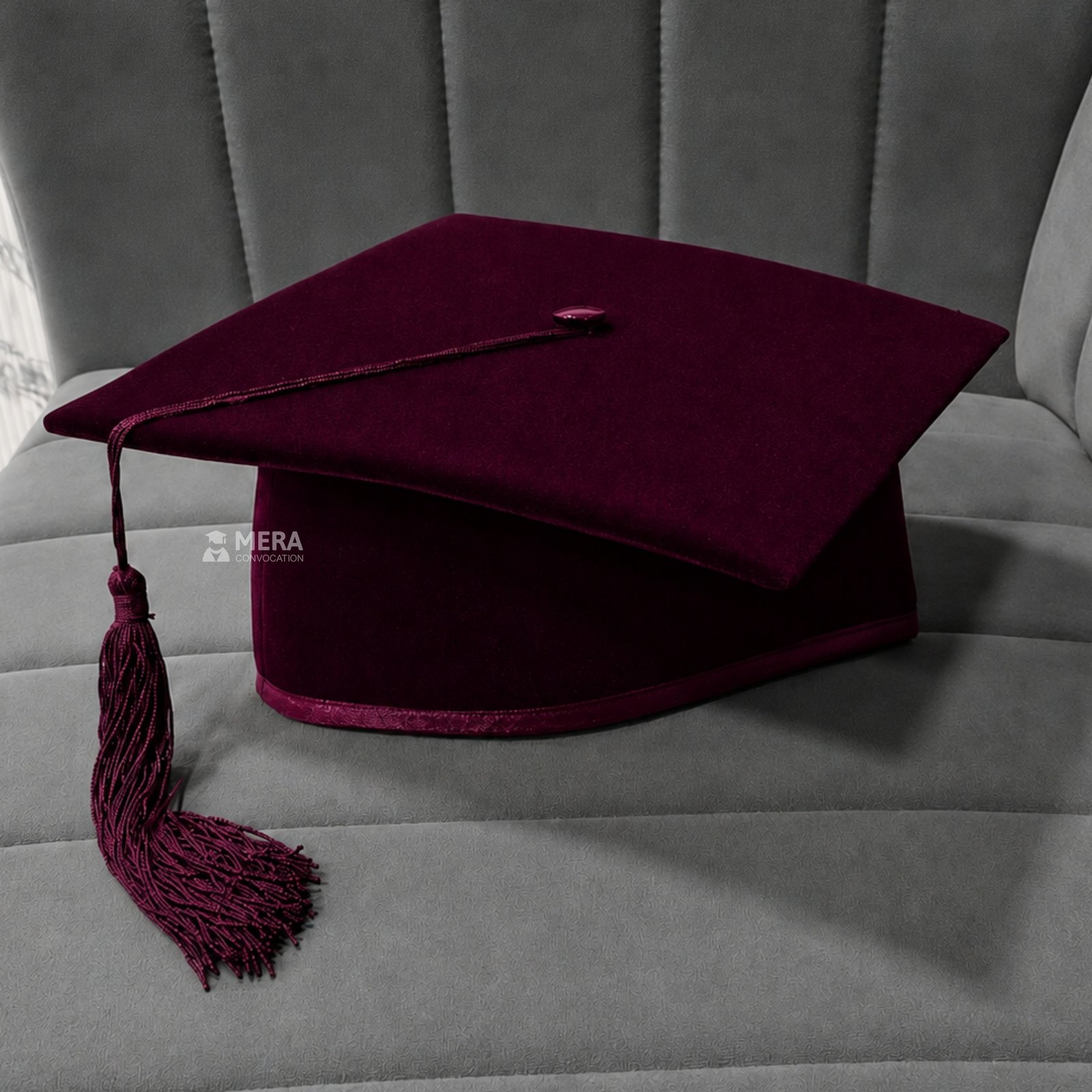 Wine Mortarboard Graduation Cap